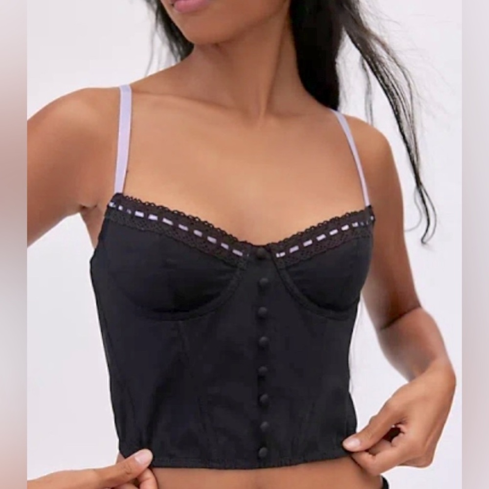 Urban Outfitters Out from Under Delhia Ribbon Trimmed Corset Top